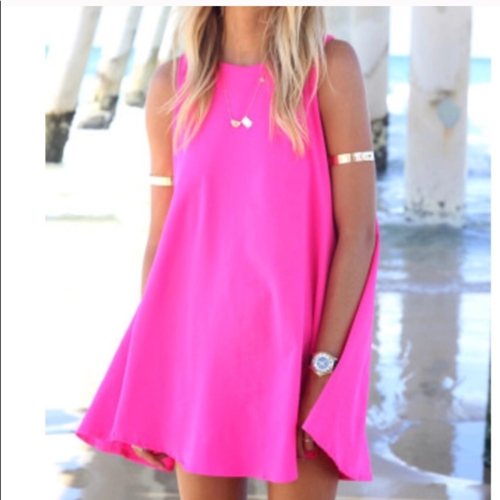 Hot Pink Sabo Skirt Dress